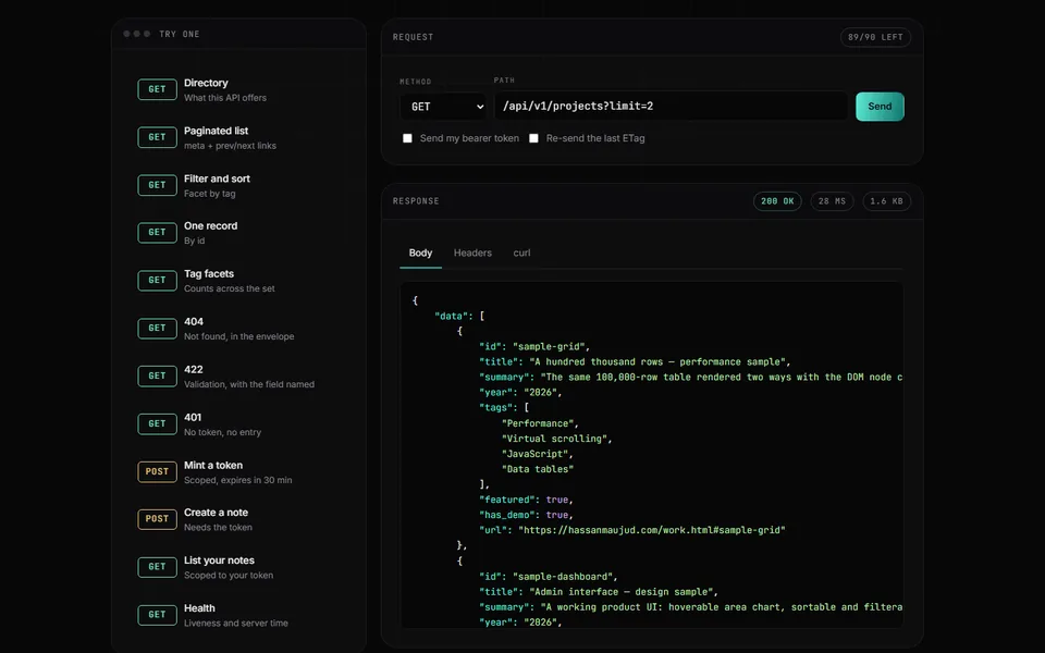 REST API & console